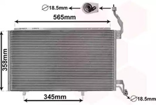VAN WEZEL 18005606 -  Конденсатор, кондиционер